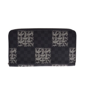 Louis Vuitton Graphite Black Zippy Organizer Christopher Long Wallet